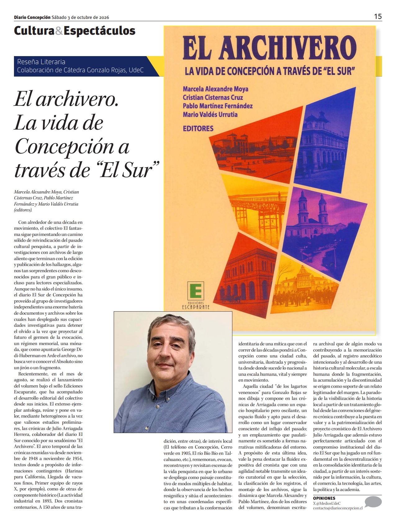 Reseña Literaria El Archivero Diario Concepción